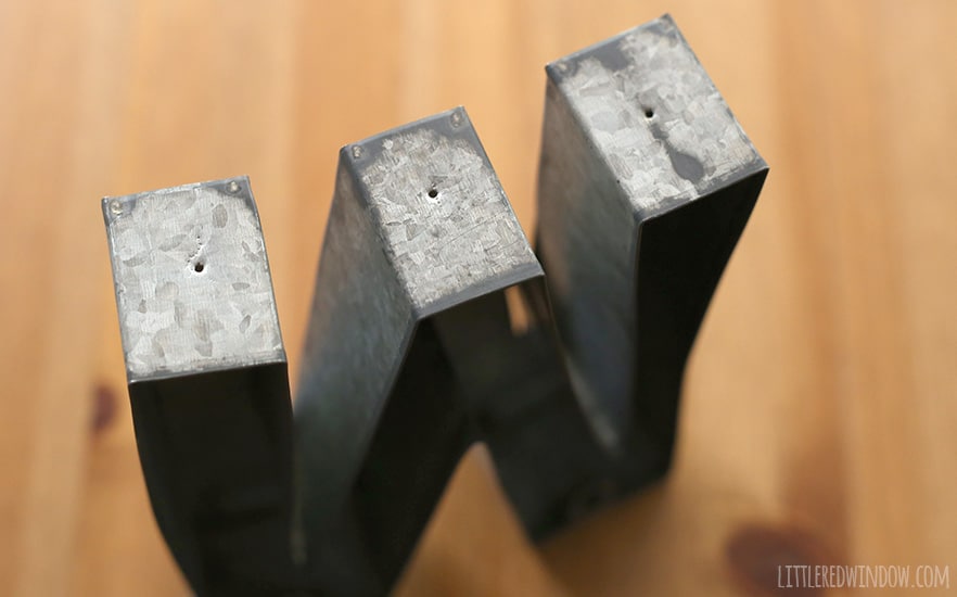 Metal Monogrammed DIY Key Holder Tutorial! | littleredwindow.com