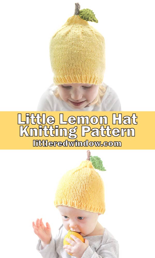 When life gives you lemons, get a copy of the little lemon hat knitting pattern for your baby or toddler!
