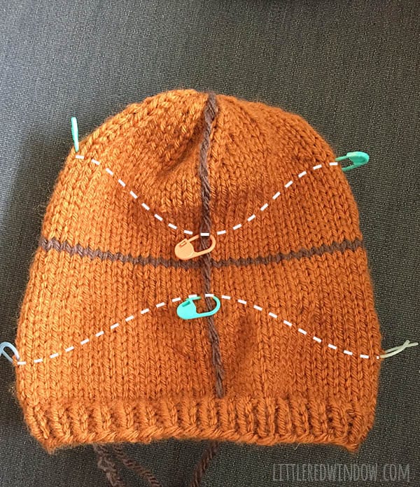 Little Basketball Hat Knitting Pattern for babies and toddlers! Get ready for the tournament! 