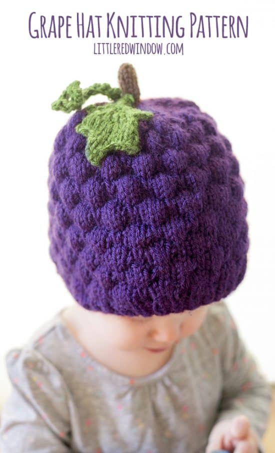 The Cutest Vegetable and Fruit Baby Hat Knitting Patterns Little Red