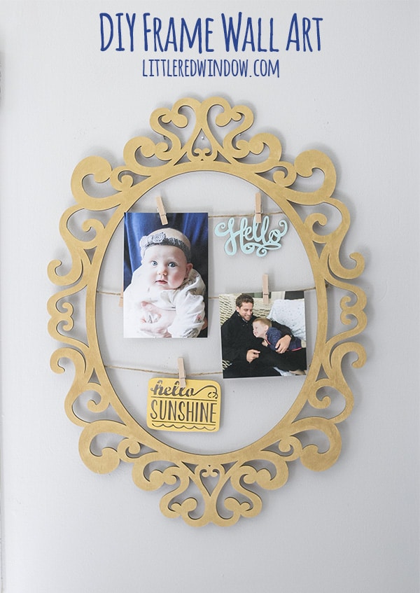 Here's a quick and easy way to update holiday frame wall art to use all year round!