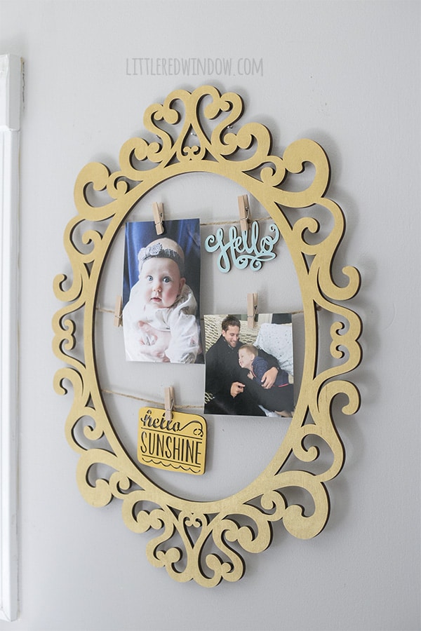 Here's a quick and easy way to update holiday frame wall art to use all year round! 