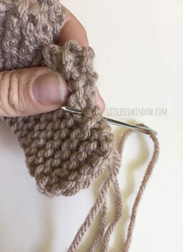 Mini Moose Hat Knitting Pattern for newborns, babies and toddlers! | littleredwindow.com