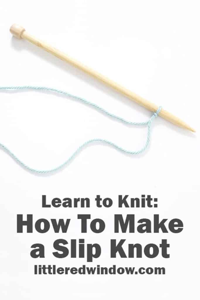 Learn how to make a slip knot to start your knitting or crochet projects!
