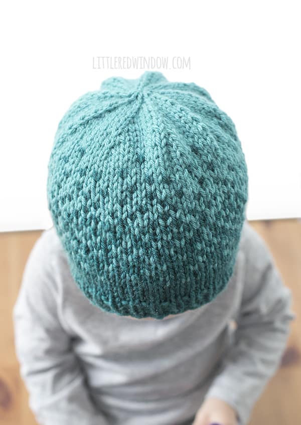 Ombré Hat Fair Isle Knitting Pattern for newborns, babies and toddlers! | littleredwindow.com