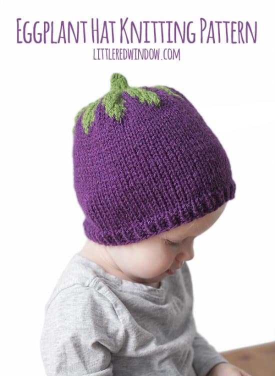 The Cutest Vegetable and Fruit Baby Hat Knitting Patterns Little Red