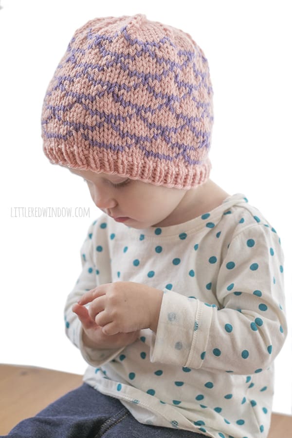 Mermaid Hat Knitting Pattern for your newborn, baby or toddler! | littleredwindow.com
