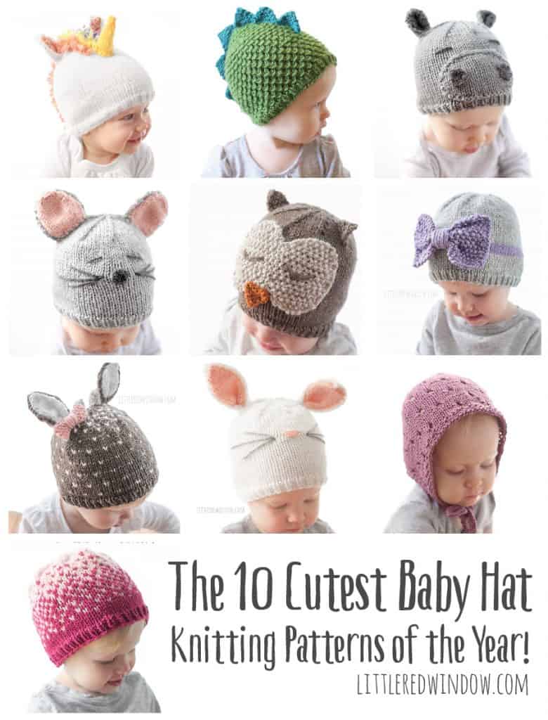 10 Cutest Baby Hat Knitting Patterns of the Year! - Little ...