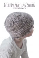 Petal hat knitting pattern