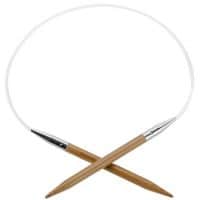 ChiaoGoo Circular 16-inch (41cm) Bamboo Dark Patina Knitting Needle; Size US 7 (4.5mm) 2016-7