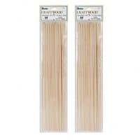 2 Pack of 22 Darice 9162-01 1/8-Inch Unfinished Natural Wood Craft Dowel Rod Bundled by Maven Gifts