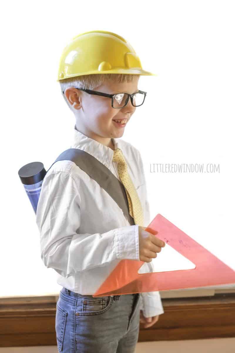 Easy Architect Costume for Kids Little Red Window
