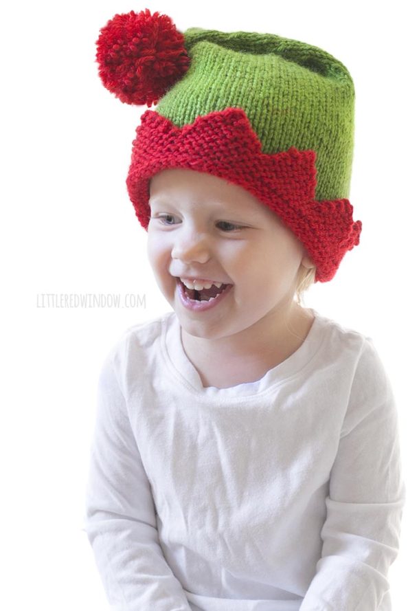 Christmas Elf Hat Knitting Pattern Little Red Window