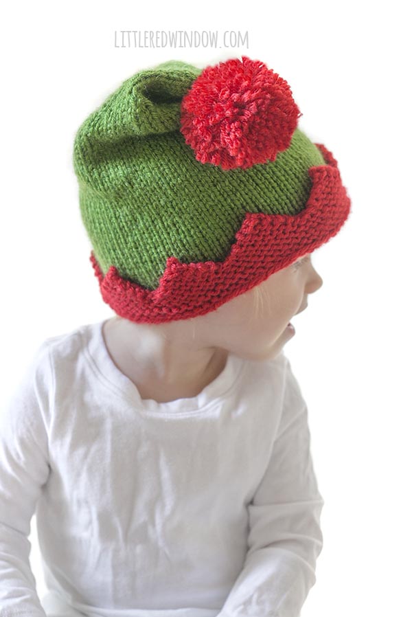 Christmas Elf Hat Knitting Pattern - Little Red Window