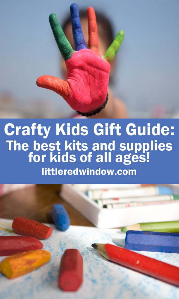 Need gift ideas for your crafty kid? Here's a giant list of craft kits and supplies for kids of all ages from preschool to middle school!