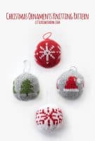 knit christmas ornaments