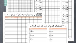 Free Printable Knitting Planner and Crochet Planner Pages, download, print and get organized!