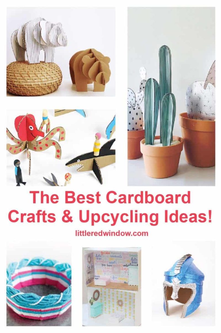 DIY Cardboard Crafts & Upcycling Ideas Little Red Window
