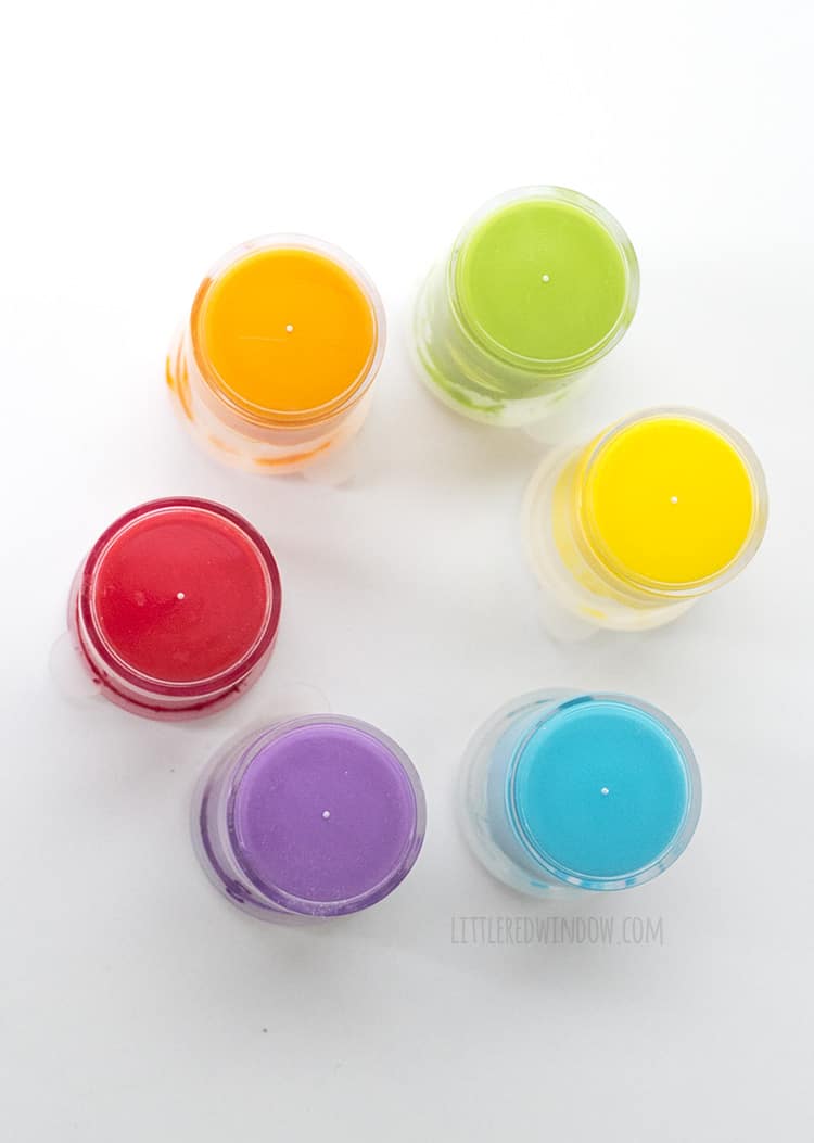 Colorful Rainbow paint in a circle!