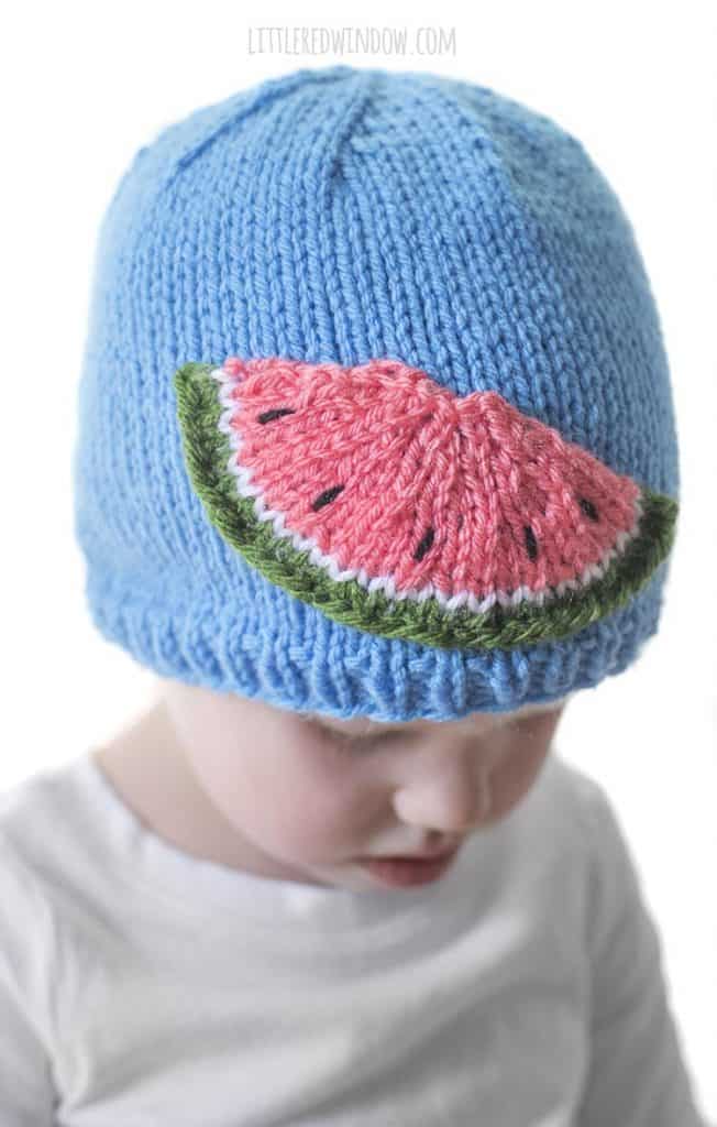 Watermelon Slice Hat Knitting Pattern Little Red Window