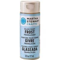 Martha Stewart Crafts Frost Translucent Glass Paint in Assorted Colors (6-Ounce), 33226 Clear