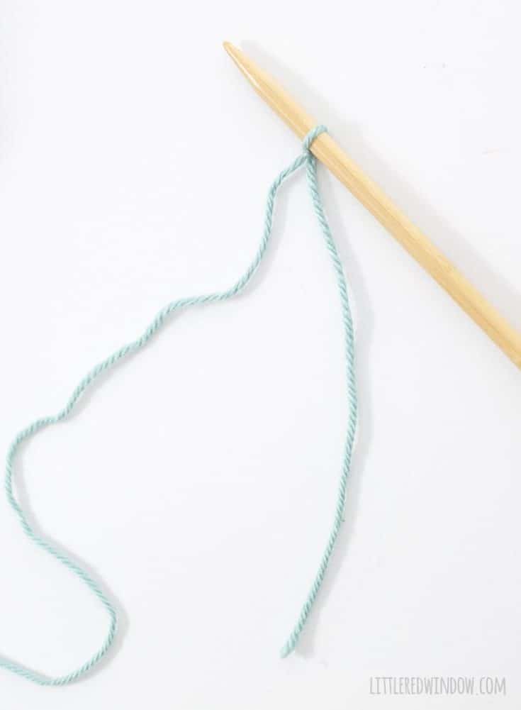 Learn to Knit - Backward Loop Cast On - Little Red Window