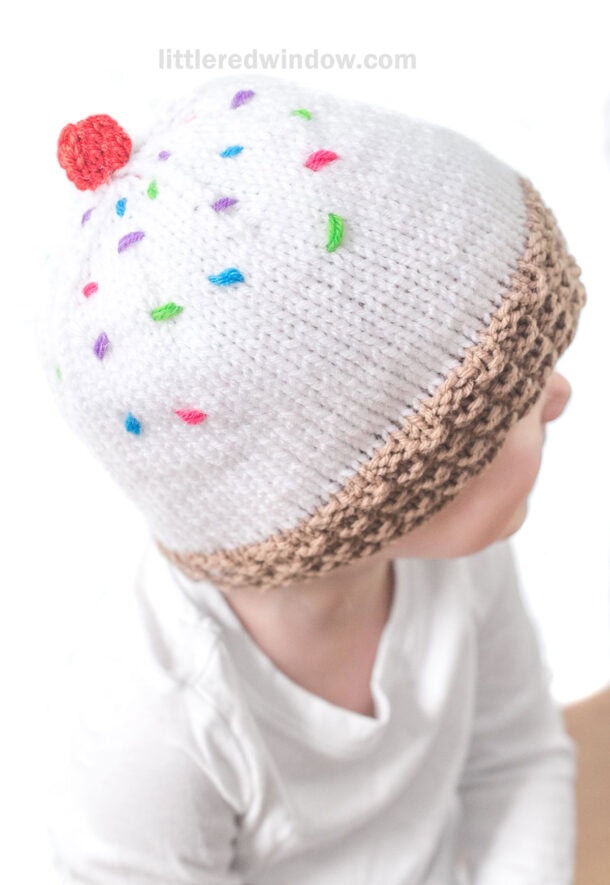 Ice Cream Hat Knitting Pattern Little Red Window