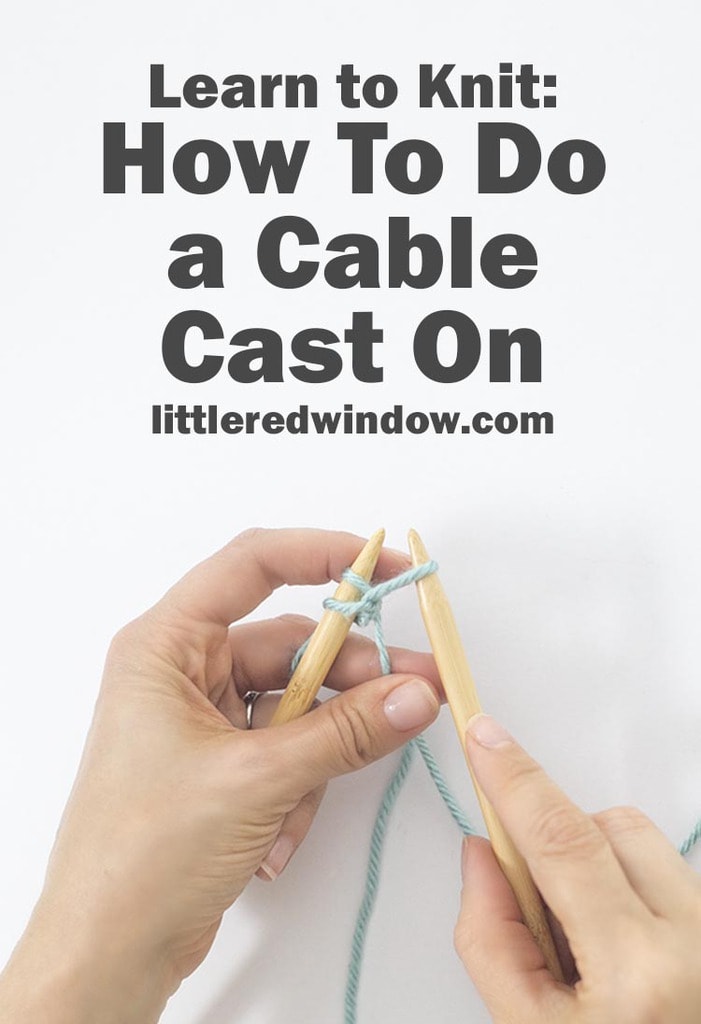 Start your next knitting project with an easy cable cast on!