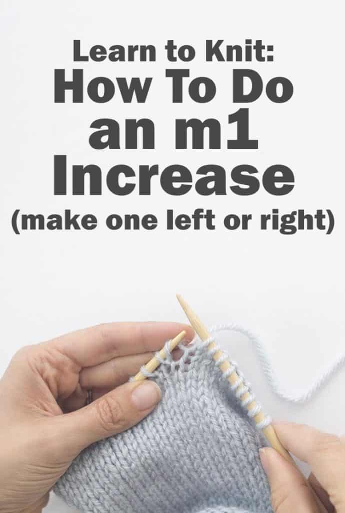 Learn how to do an m1 increase (make one) with instructions for both left-leaning m1L and right-leaning m1R!