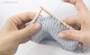 Learn to Knit - s2kp (slip 2, knit 1, pass slipped stitch over ...