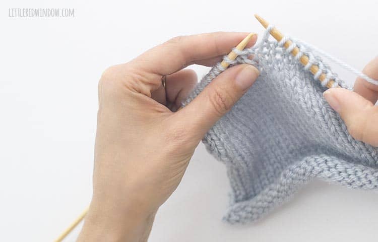 To ssk, slip one stitch knitwise