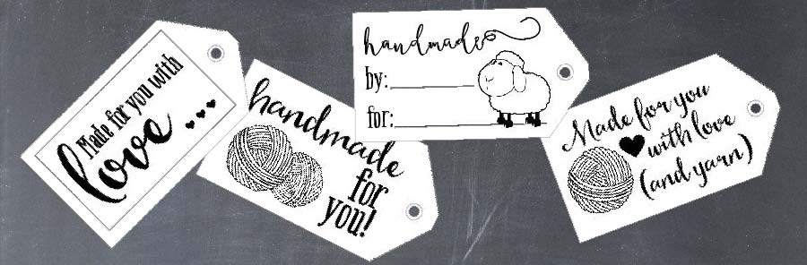 Printable Gift Tags for Knitting and Crochet - Little Red Window