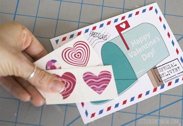 Free Printable Mailbox Valentines - Little Red Window