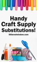 handy craft supply substitutions