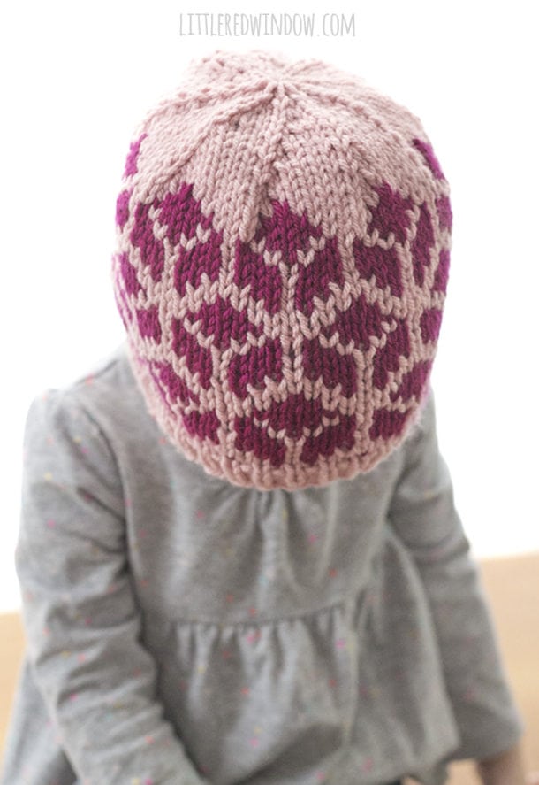 Tumbling Blocks Hat Knitting Pattern Little Red Window