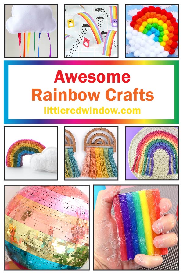 These colorful rainbow crafts ideas will bring tons of brightness, joy, fun and colors to your home!