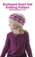 Scalloped Heart Hat knitting pattern