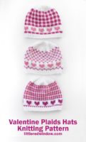 Valentine Plaids Hats knitting pattern