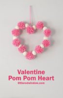 small Valentine Pom Pom Heart Craft 09 littleredwindow