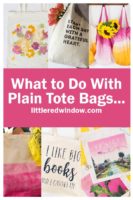 small What to Do With Plain Tote Bags