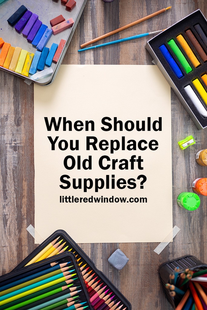 Find out when you should replace old craft supplies or when your craft supplies expire with this handy guide.
