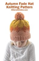small Autumn Fade Hat Knitting Pattern 01 littleredwindow