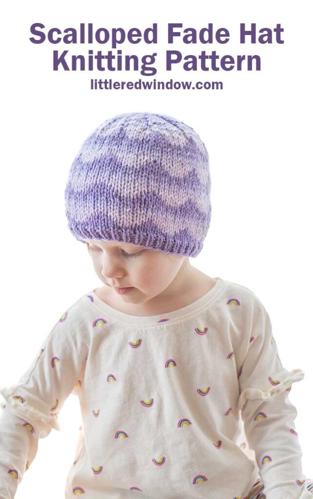 Scallop Brim Hat Knitting Pattern