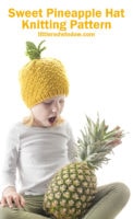 small Pineapple Hat Knitting Pattern 05b littleredwindow