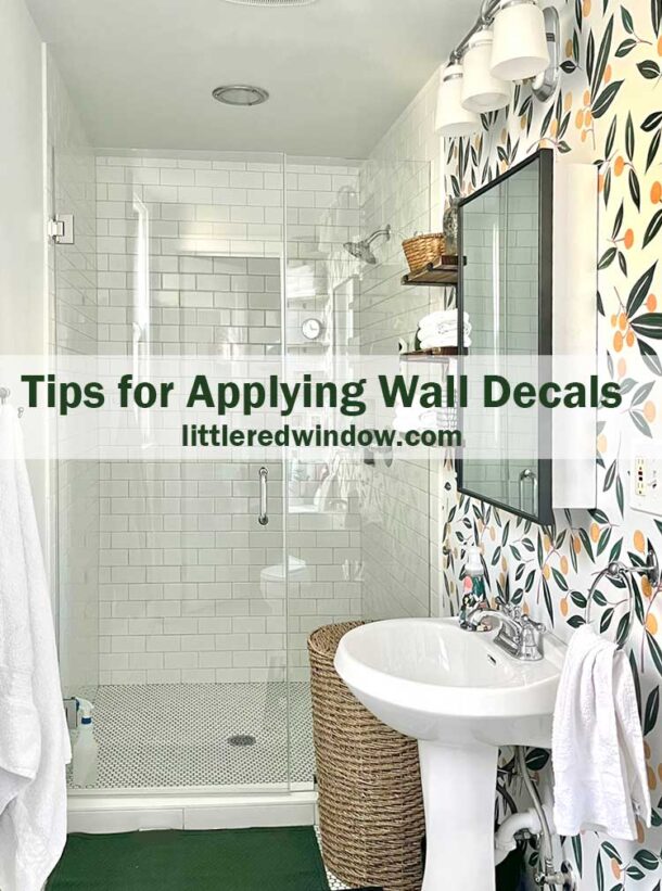 Tips for Applying Wall Decals Little Red Window