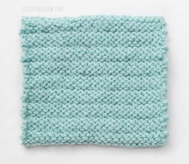 Purl Ridge Stitch Knitting Pattern: Easy How To for Beginners - Little ...