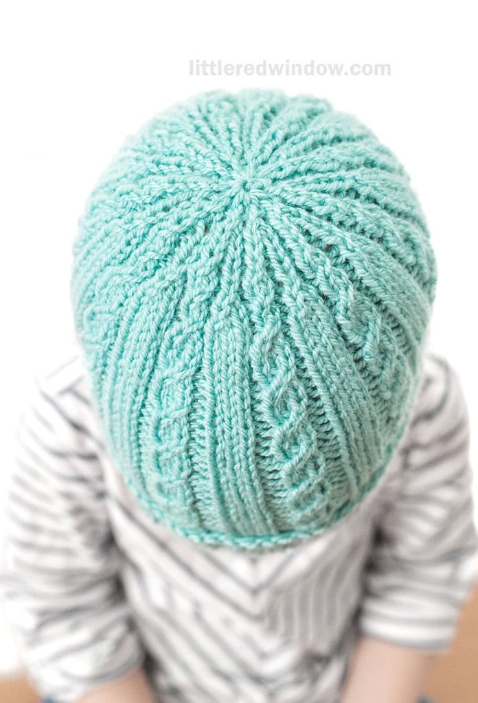 Alternating Rib Hat Knitting Pattern - Little Red Window