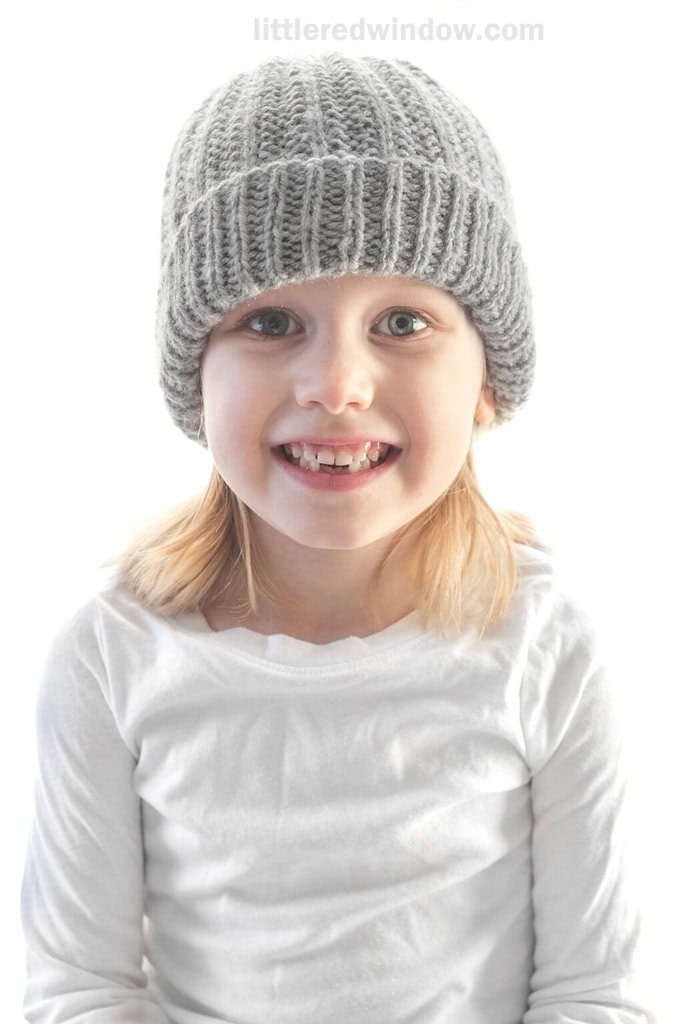 Reversible Rib Knitting Pattern Reversible Rib Hat Knitting Pattern - Little Red Window