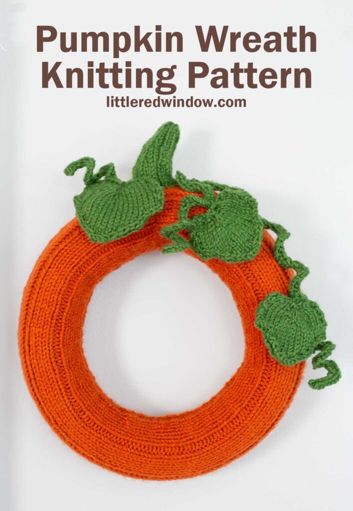 small Pumpkin-Wreath-Knitting-Pattern-01-littleredwindow
